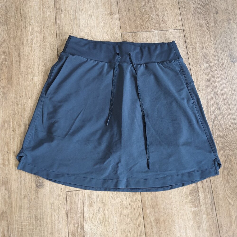 Zella Slate Blue Drawstring Athletic Skort